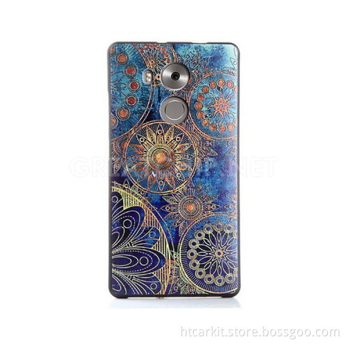 Wholesale Embossment Relief TPU phone case for huawei mate 8 cover case